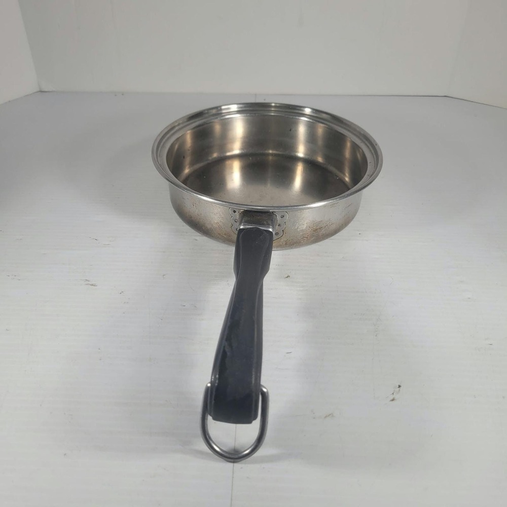 Townecraft Chef's Ware Skillet 7.5" T304 18-8 Stainless Steel Vintage NO LID - Picture 9 of 9